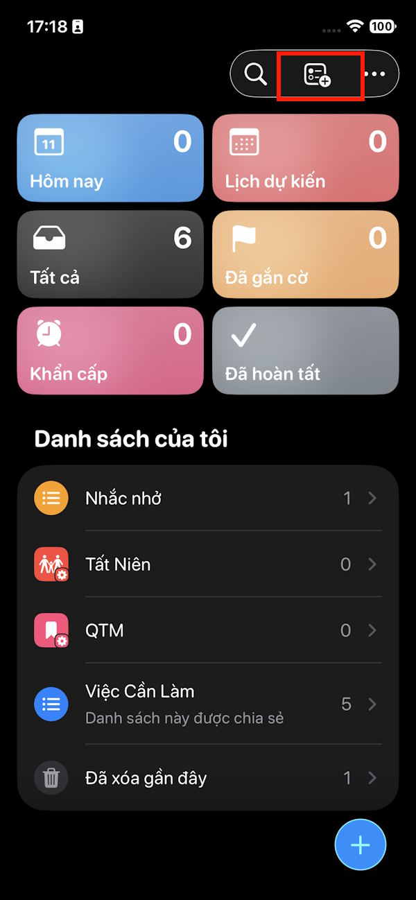 How to share reminder lists on iPhone Picture 1