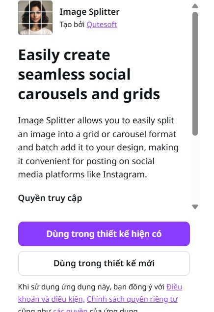 Instructions for splitting photos using Canva are very simple Picture 4