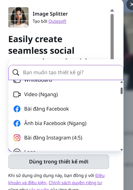 Instructions for splitting photos using Canva are very simple Picture 5