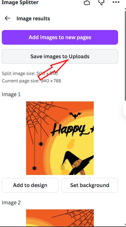 Instructions for splitting photos using Canva are very simple Picture 8