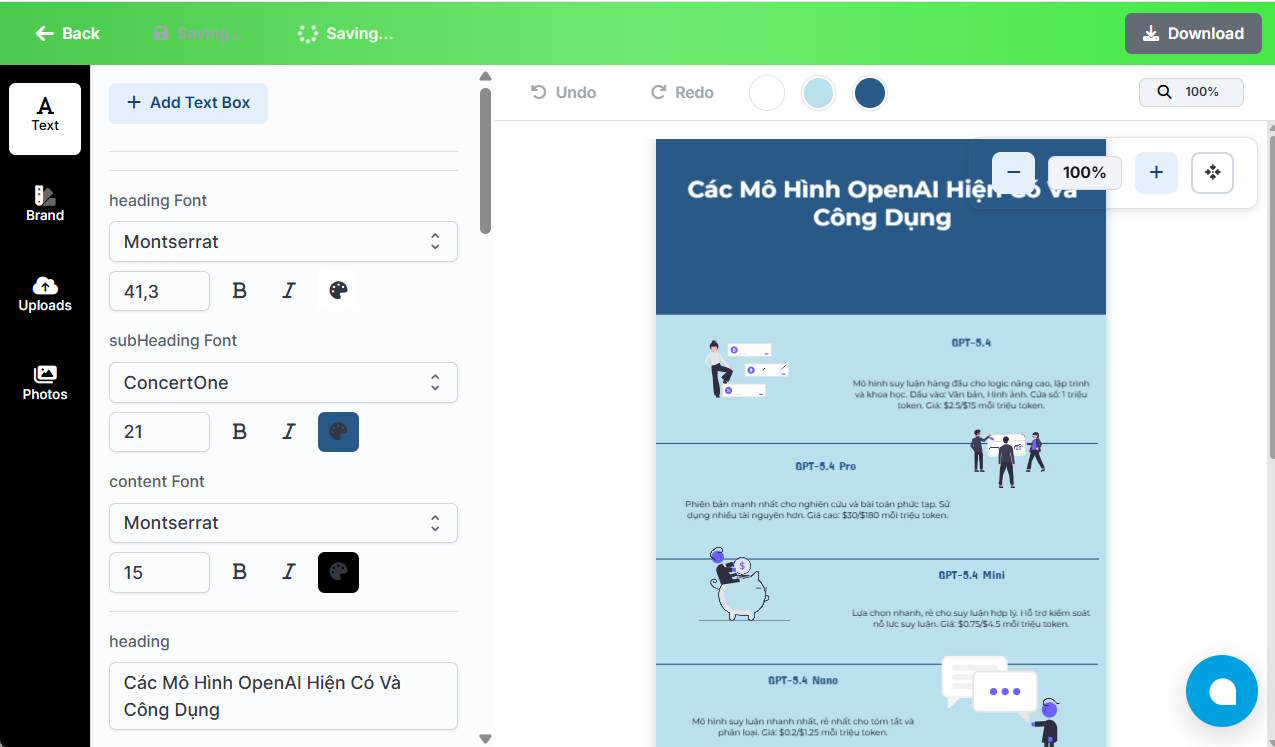 Instructions on converting a webpage into an infographic using Infography. Picture 11