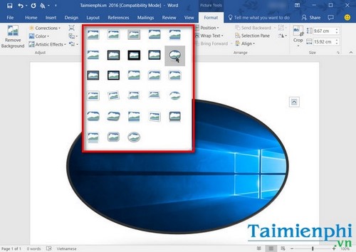 Instructions for taking and editing photos in Word simply and quickly Picture 3