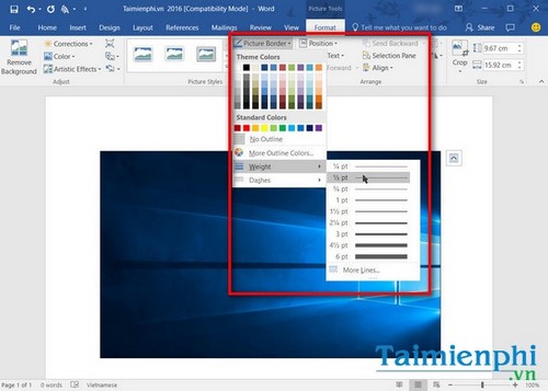Instructions for taking and editing photos in Word simply and quickly Picture 4