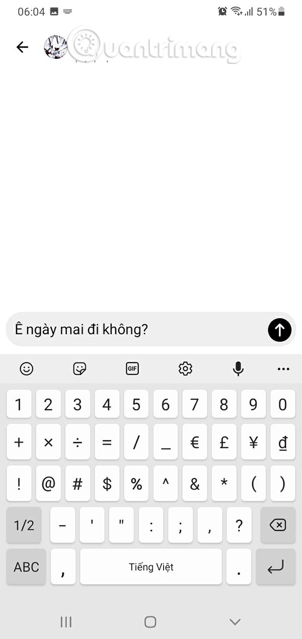 Instructions for messaging on the Threads app Picture 4