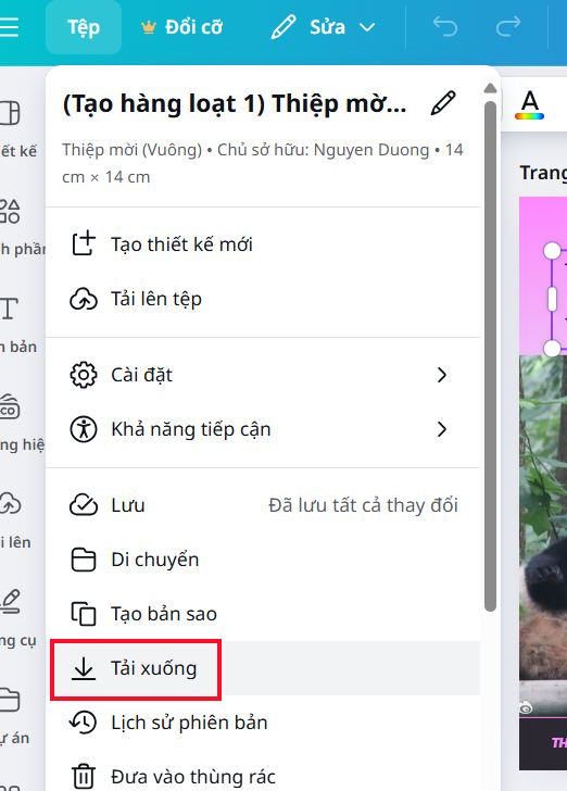 Instructions for converting Canva files to Photoshop Picture 1