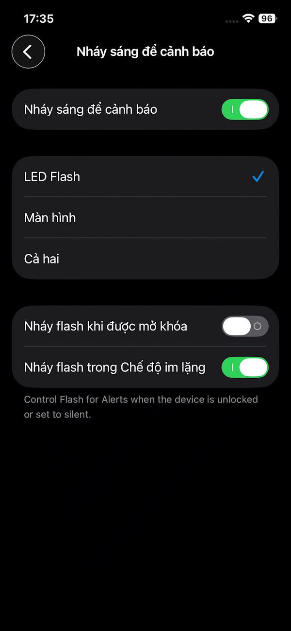 Instructions to turn on iPhone screen flash Picture 5