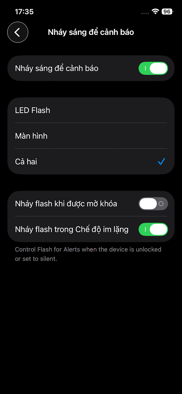 Instructions to turn on iPhone screen flash Picture 7