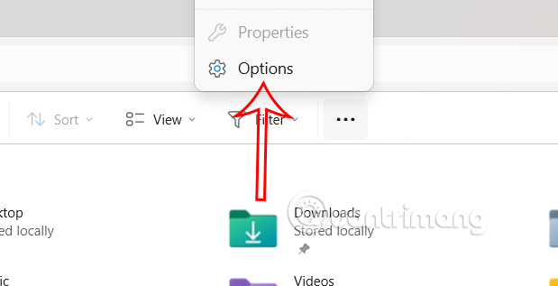 Instructions to unpin default folders Windows 11 Picture 1
