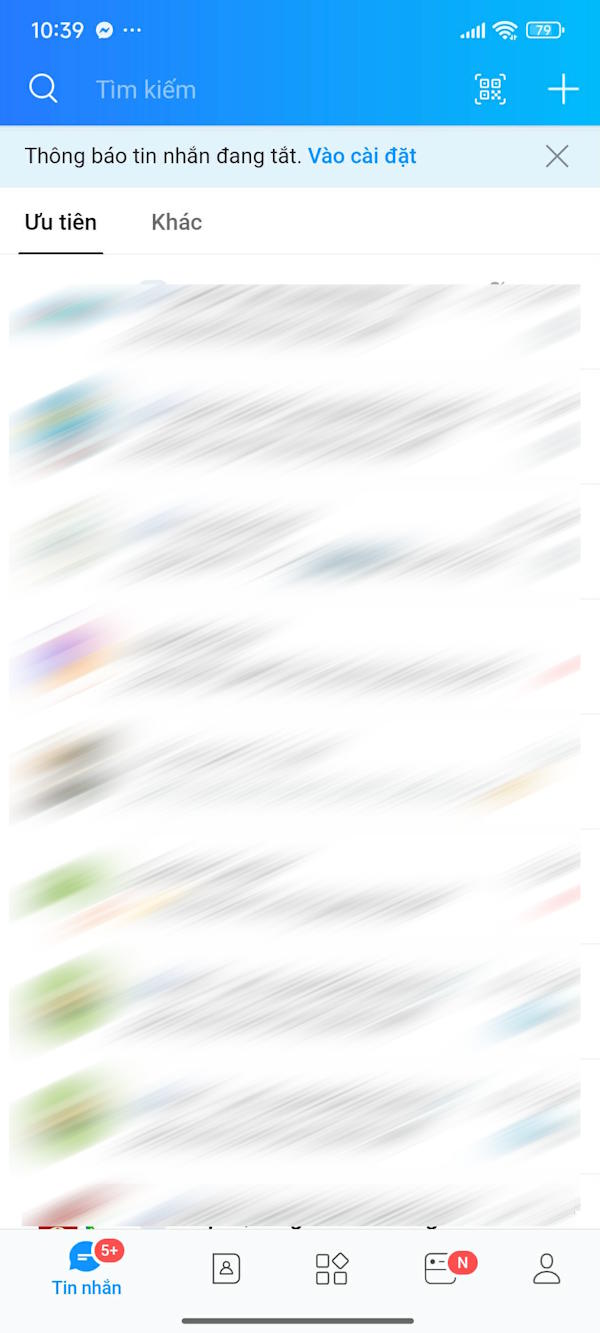 Instructions on how to update your status on Zalo Picture 1