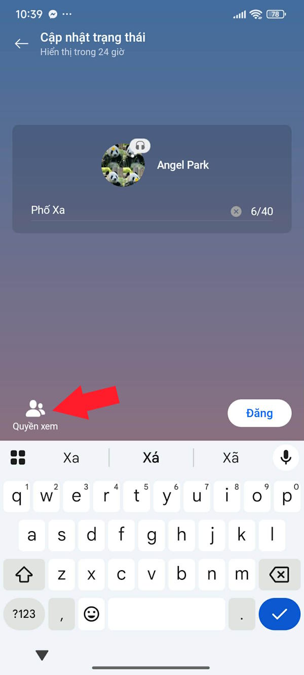 Instructions on how to update your status on Zalo Picture 5