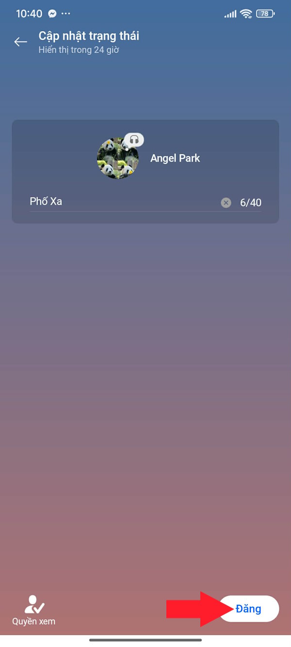 Instructions on how to update your status on Zalo Picture 9