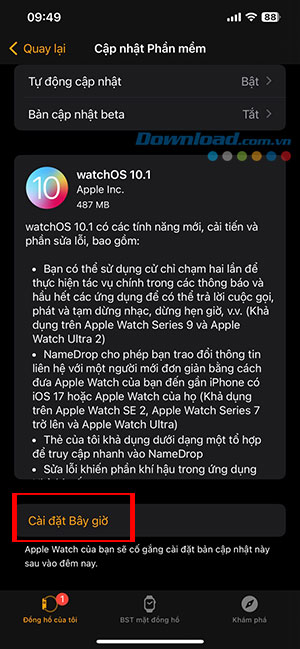 images 4 of Instructions for upgrading to WatchOS 10.1 for Apple Watch