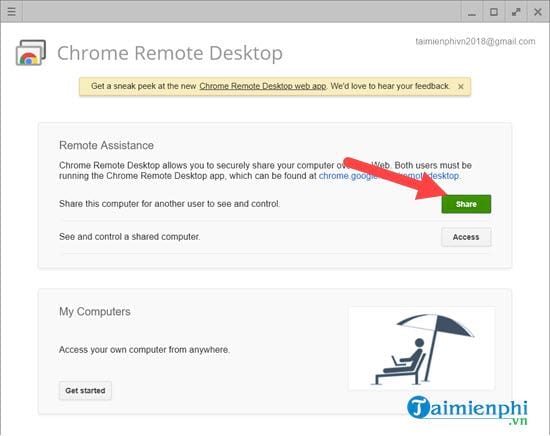Instructions for using Chrome Remote Desktop, remote control computer Picture 5