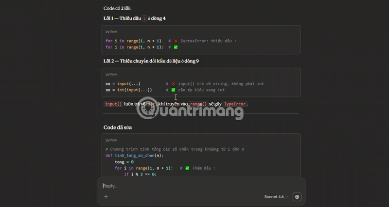 Picture 3 of Instructions on using Claude to code and debug code.