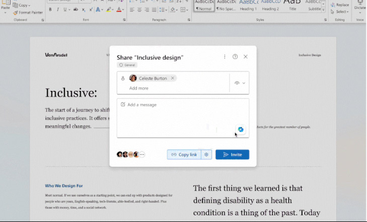 Instructions for using Copilot in OneDrive Picture 3