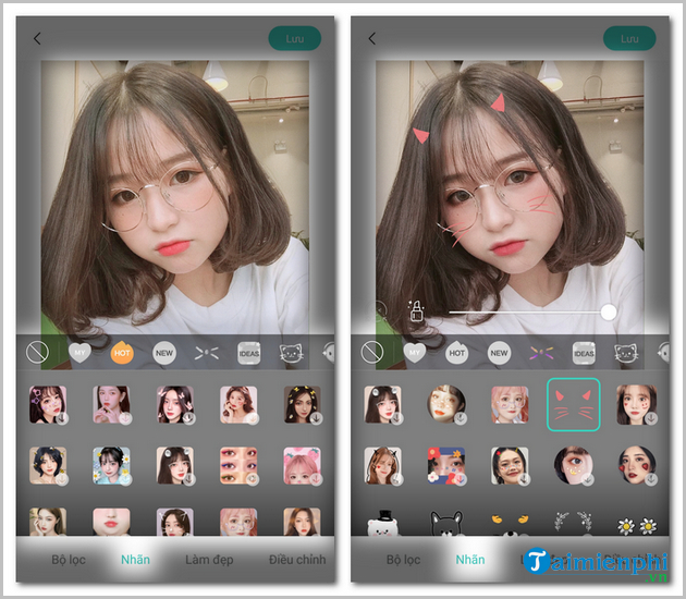 Picture 6 of Instructions for using FaceU on your phone.