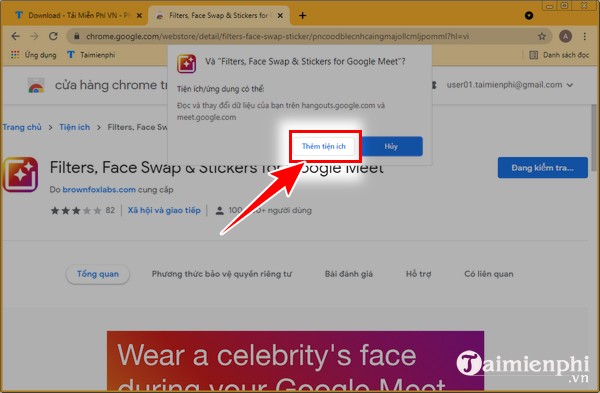 Instructions for using filters on Google Meet, smoothing skin Picture 5