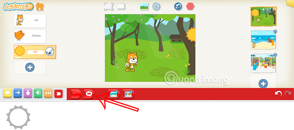 Instructions for using loops in ScratchJR Picture 7