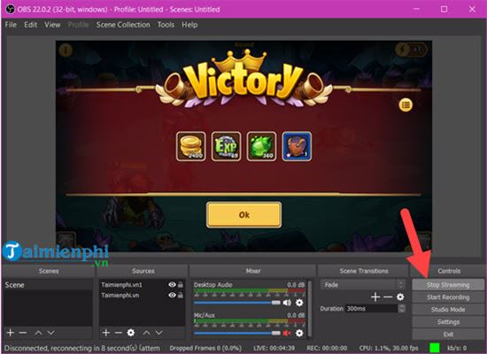 Instructions for using OBS Studio, live streaming and screen recording Picture 14