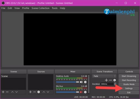 Instructions for using OBS Studio, live streaming and screen recording Picture 4