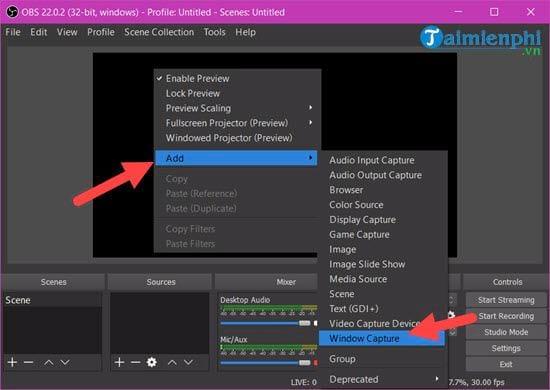 Instructions for using OBS Studio, live streaming and screen recording Picture 6