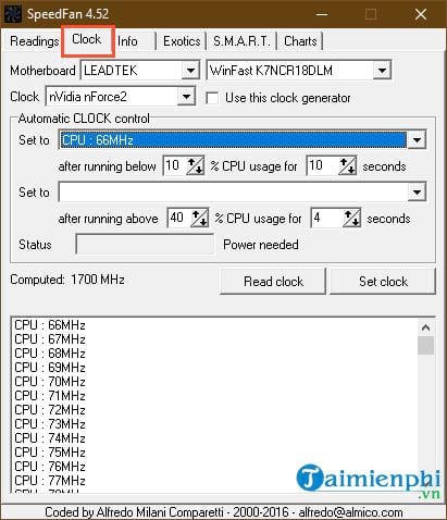 Picture 4 of Instructions for using SpeedFan to check CPU temperature and fan speed.