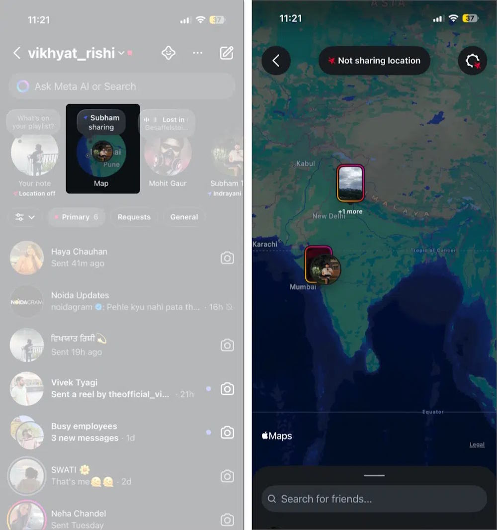 How to use Instagram map to share location Picture 1