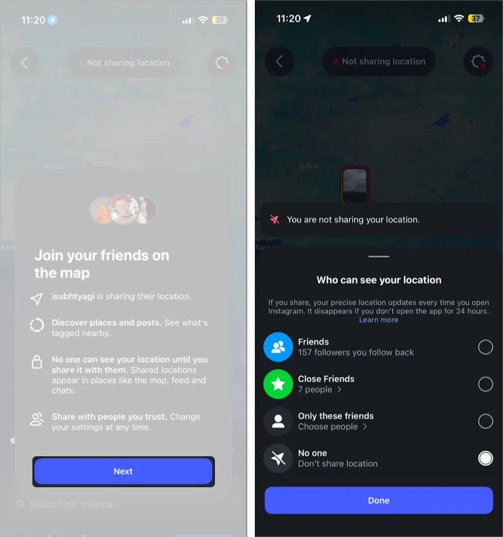 How to use Instagram map to share location Picture 2