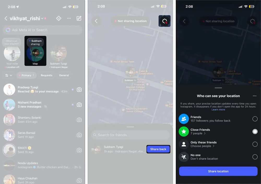 How to use Instagram map to share location Picture 3