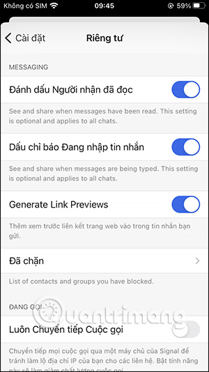 Instructions for using Signal messaging application on phone, PC Picture 17