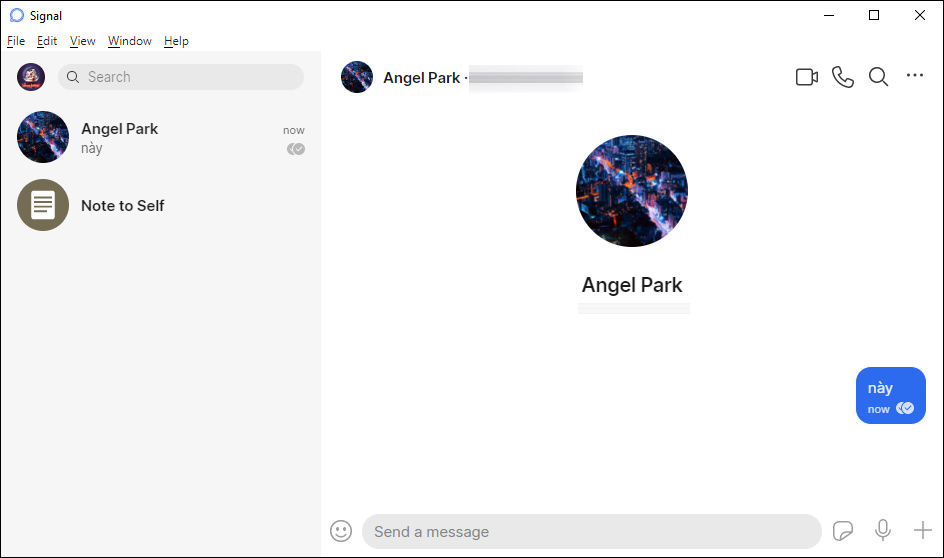 Instructions for using Signal messaging application on phone, PC Picture 23