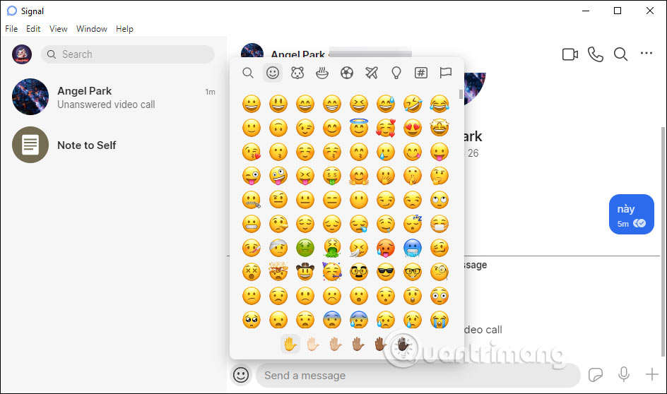 Instructions for using Signal messaging application on phone, PC Picture 25