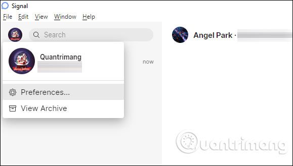 Instructions for using Signal messaging application on phone, PC Picture 27
