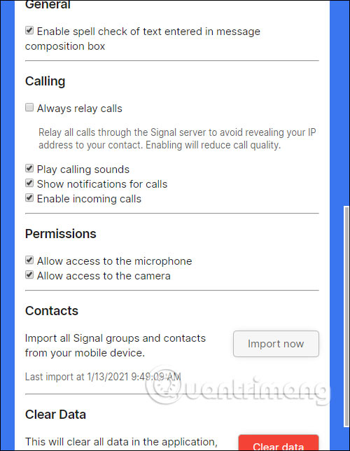 Instructions for using Signal messaging application on phone, PC Picture 28