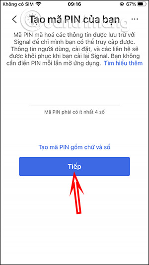 Instructions for using Signal messaging application on phone, PC Picture 4