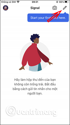Instructions for using Signal messaging application on phone, PC Picture 5