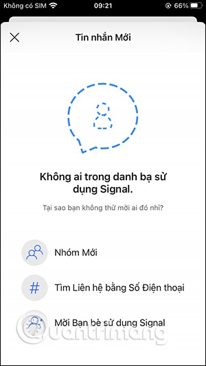 Instructions for using Signal messaging application on phone, PC Picture 6