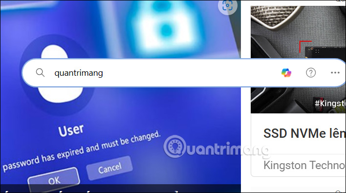 Instructions for using the Search bar on Microsoft Edge Picture 4
