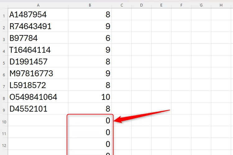 Instructions for using the TRIMRANGE function to clean up Excel tables Picture 2