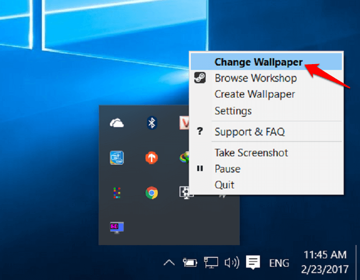 Instructions for using video as computer wallpaper Picture 5