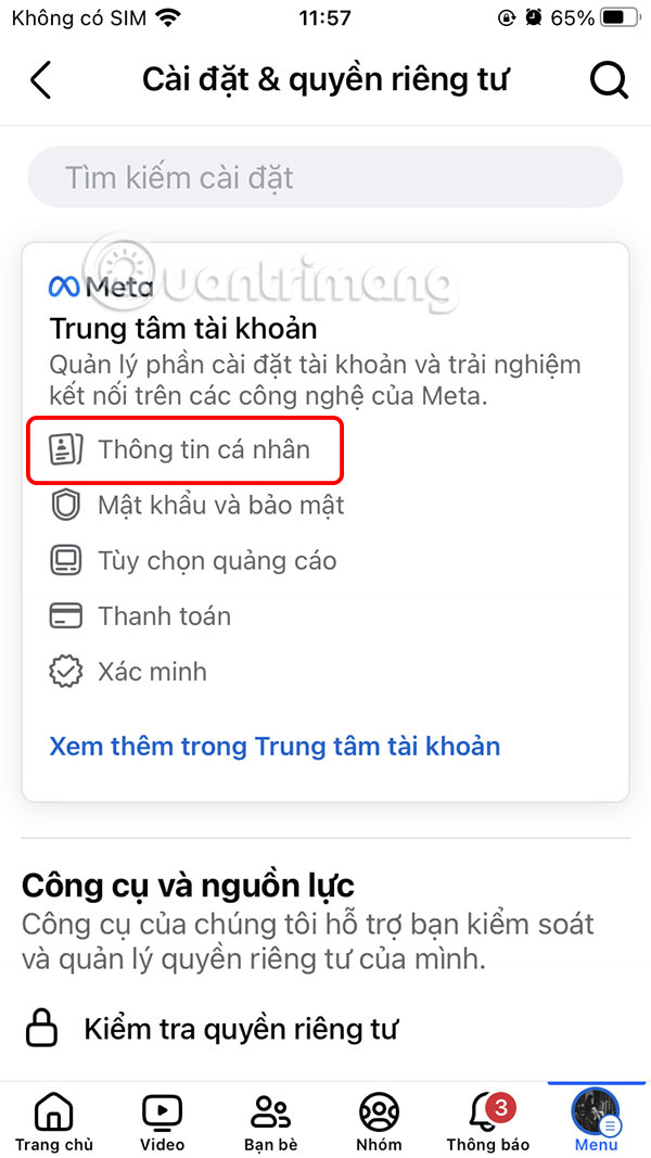 Instructions for verifying Facebook account identity Picture 3