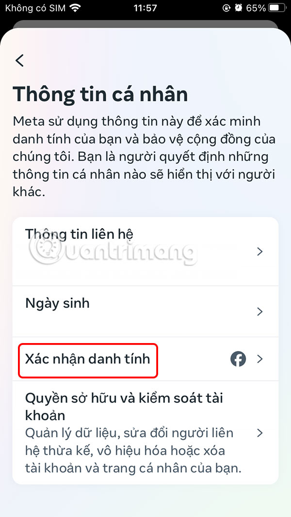 Instructions for verifying Facebook account identity Picture 5
