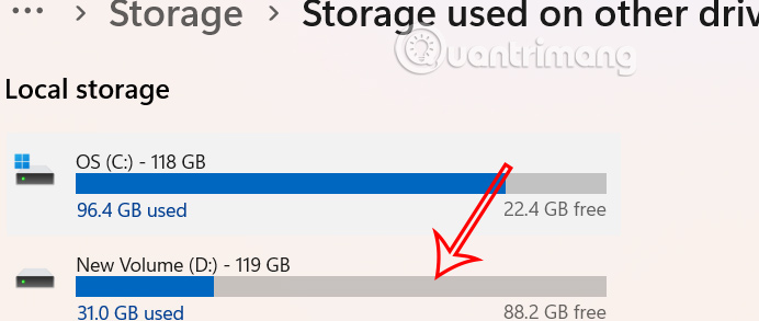 How to view files taking up disk space on Windows 11 Picture 6