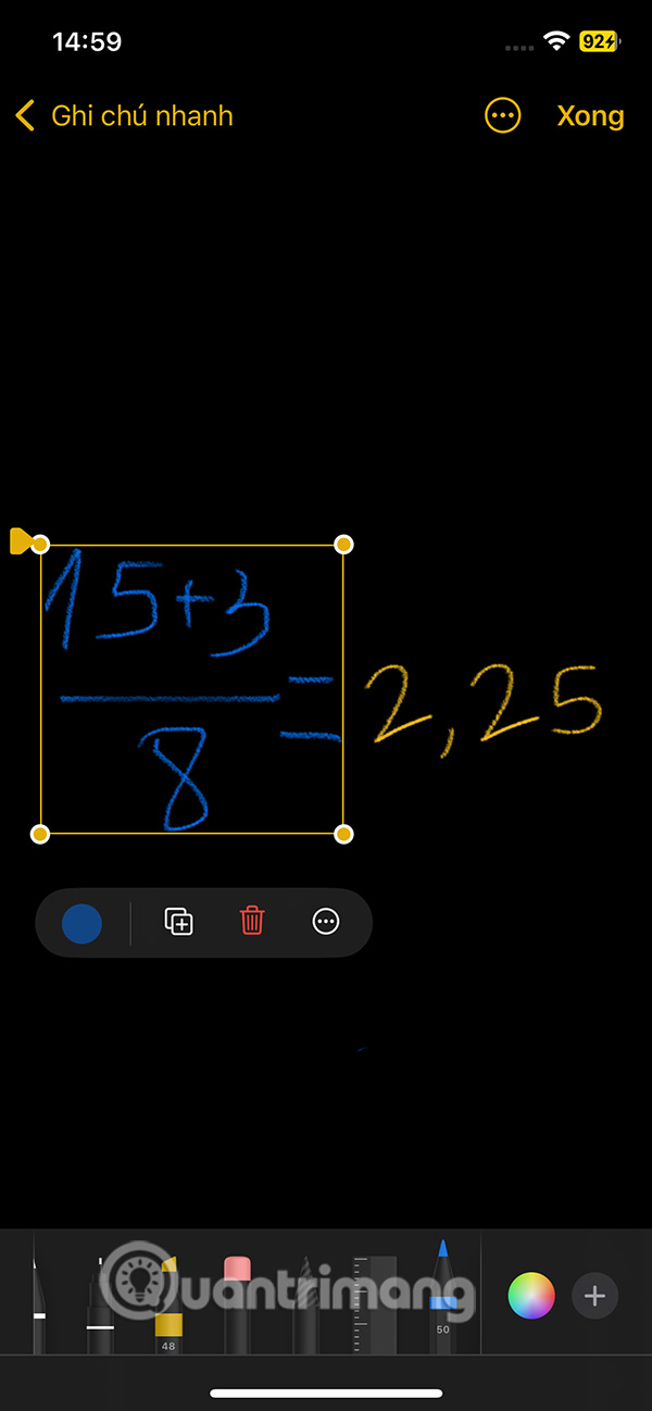 How to write Math expressions in Notes on iPhone Picture 11