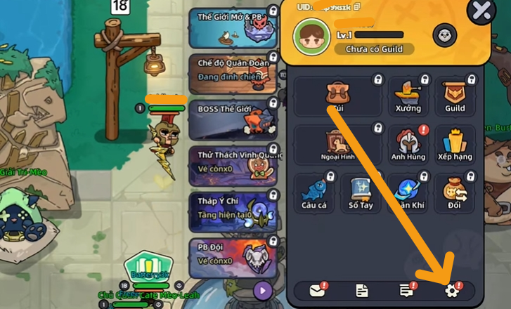 Instructions on how to redeem Hero Land OEG codes and the latest codes. Picture 2