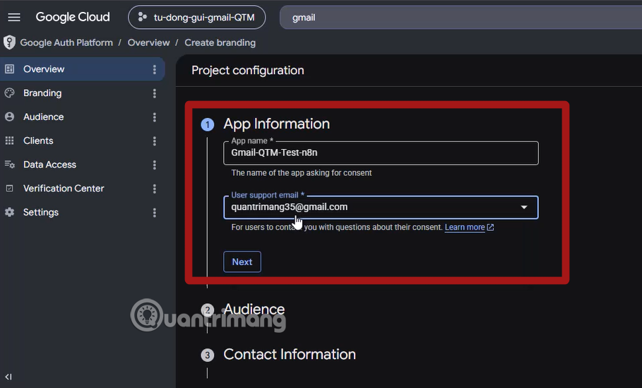 images 13 of Instructions on connecting Gmail to n8n via Google Cloud Console