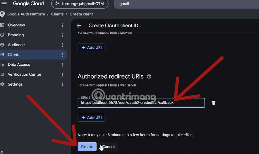 images 18 of Instructions on connecting Gmail to n8n via Google Cloud Console