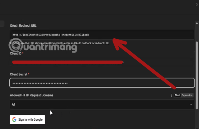images 4 of Instructions on connecting Gmail to n8n via Google Cloud Console