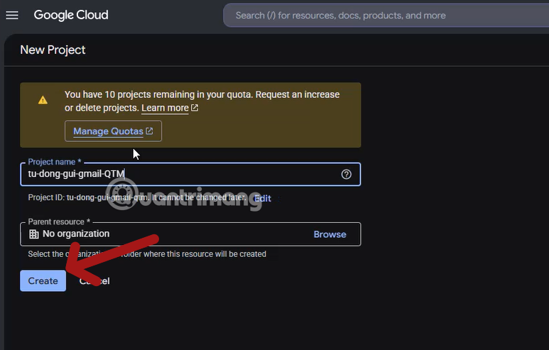 images 6 of Instructions on connecting Gmail to n8n via Google Cloud Console