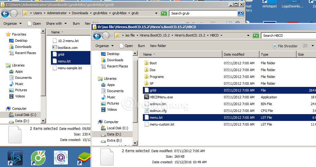 Picture 8 of Guide to quickly creating a bootable USB drive with Hiren's BootCD.